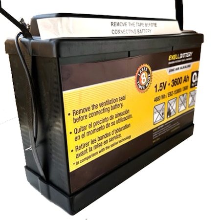 Exell Battery 1.5V 3600Ah Zinc Air Alkaline Battery EBZ-153600